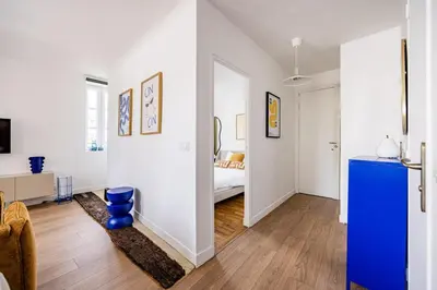 Un ou plusieurs lits dans un hébergement de l'établissement 3#Apartment 4 people#1BR#Mouffetard#Sorbonne