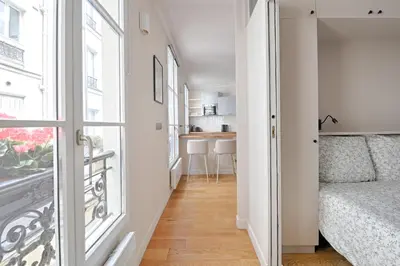 Un ou plusieurs lits dans un hébergement de l'établissement Cosy flat - Luxembourg Garden - Saint Germain des Prés