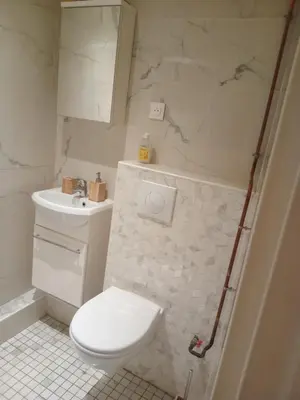 Salle de bains dans l'établissement Chambre proche centre ville
