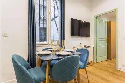 Coin salon dans l'établissement 3-cozy#1BR#Père-Lachaise#Nation