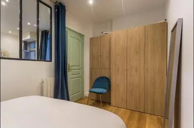 Un ou plusieurs lits dans un hébergement de l'établissement 3-cozy#1BR#Père-Lachaise#Nation