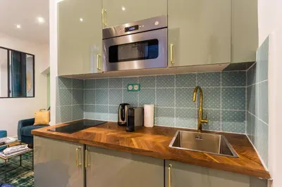 Cuisine ou kitchenette dans l'établissement 3-cozy#1BR#Père-Lachaise#Nation