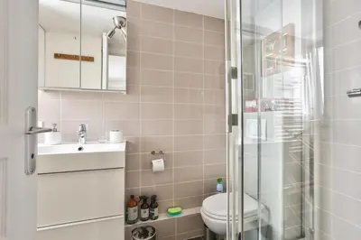 Salle de bains dans l'établissement Modern Renovated studio cozy and quiet