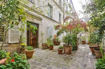 Jardin de l'établissement Modern Renovated studio cozy and quiet