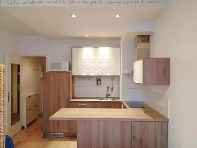 Cuisine ou kitchenette dans l'établissement studio centre paris 15e near montparnasse