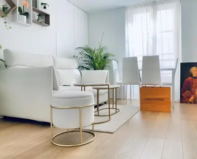 Coin salon dans l'établissement Center Secured and Elegant Area in Paris