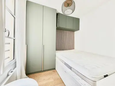 Un ou plusieurs lits dans un hébergement de l'établissement Center Secured and Elegant Area in Paris
