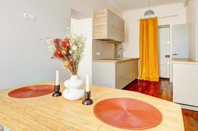 Cuisine ou kitchenette dans l'établissement Coco meulin rouge