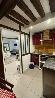 Cuisine ou kitchenette dans l'établissement paris 75010