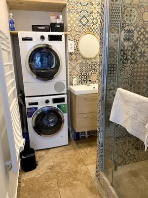Salle de bains dans l'établissement Appartement Confort - Puteaux La Défense