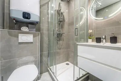Salle de bains dans l'établissement Charming flat, center of Paris