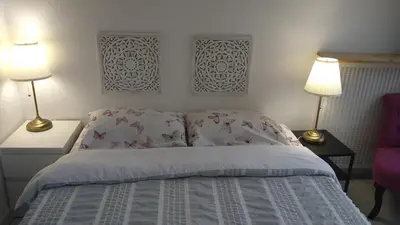 Un ou plusieurs lits dans un hébergement de l'établissement 3 bedrooms and salon, La Défense, 5 min walk Metro