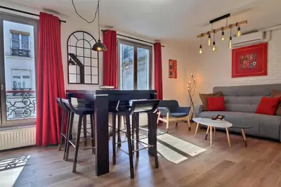 Coin salon dans l'établissement Duplex de Luxe