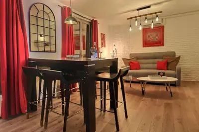 Coin salon dans l'établissement Duplex de Luxe