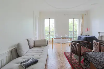 Coin salon dans l'établissement luxueux Appartement paris 6