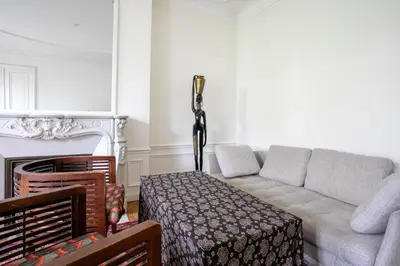 Coin salon dans l'établissement luxueux Appartement paris 6