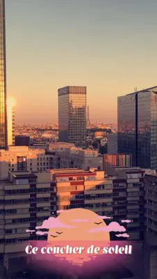 Lever ou coucher de soleil vu de l'appartement ou à proximité