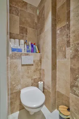 Salle de bains dans l'établissement Superb Studio bien équipé Paris Montparnasse