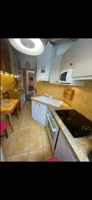Cuisine ou kitchenette dans l'établissement Appartement avec Terrasse 14 ème