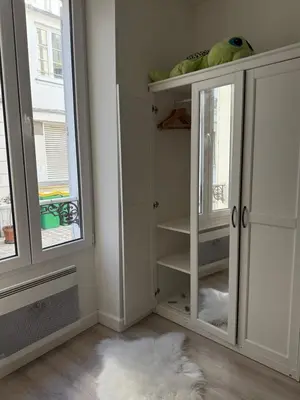 Un ou plusieurs lits dans un hébergement de l'établissement Appartement T2 cooconing, Paris 11ème