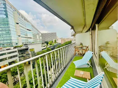 Balcon ou terrasse dans l'établissement Appartement Montparnasse 3