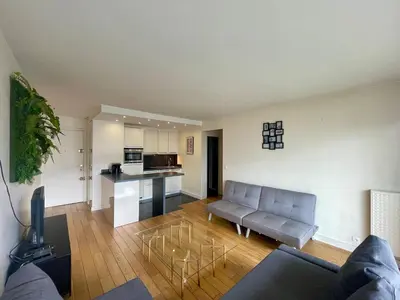 Cuisine ou kitchenette dans l'établissement Appartement Montparnasse 3