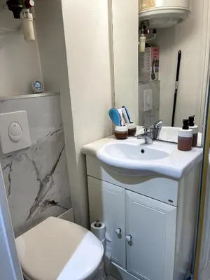 Salle de bains dans l'établissement Chez Zaynou