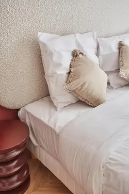 Un ou plusieurs lits dans un hébergement de l'établissement Sublim & NEW apartement St Germain Notre Dame