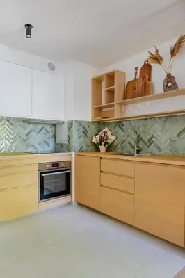 Cuisine ou kitchenette dans l'établissement Paris West Elegant residence