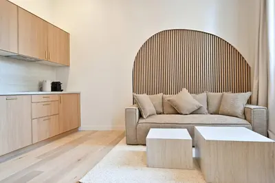 Coin salon dans l'établissement Superb Apartment Center of Paris Le Marais