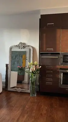 Cuisine ou kitchenette dans l'établissement Golden Triangle Champs-Élysées