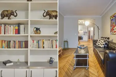Bibliothèque dans l'appartement