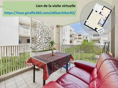 Plan de l'établissement CosyHome in Paris, gare et terrasse