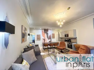Coin salon dans l'établissement Urban Flat 63 - 3 Bedrooms Flat Champs-Elysees Mermoz