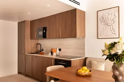 Cuisine ou kitchenette dans l'établissement chic A C central apt - 2bdr 6p - faubourg s denis