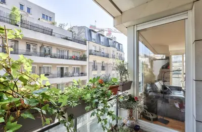 Balcon ou terrasse dans l'établissement Bel appart lumineux et cosy