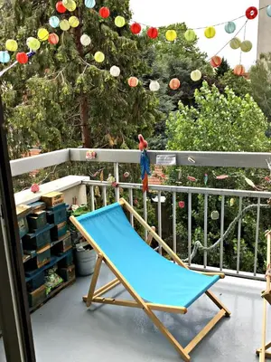 Balcon ou terrasse dans l'établissement Beau 4 pièces dans coin de verdure
