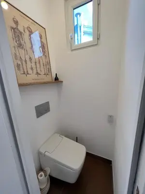 Salle de bains dans l'établissement Au coeur de Montmartre