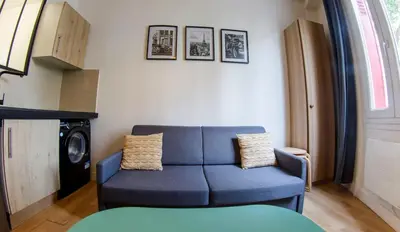 Coin salon dans l'établissement Agréable appartement dans le 13ème arrondissement