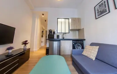 Cuisine ou kitchenette dans l'établissement Agréable appartement dans le 13ème arrondissement