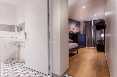 Salle de bains dans l'établissement Hotel Jenner