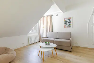 Coin salon dans l'établissement Appartement Gare de Lyon - Bastille lumineux