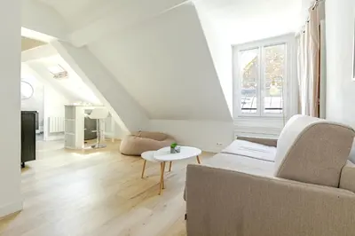 Coin salon dans l'établissement Appartement Gare de Lyon - Bastille lumineux