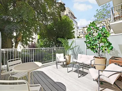 Plan de l'établissement Cozy Studio with Balcony 2 Guests Paris 16th