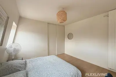 Un ou plusieurs lits dans un hébergement de l'établissement Flexliving - whole flat - Turbigo 6