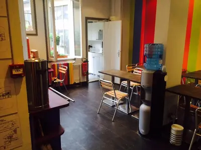 Cuisine ou kitchenette dans l'établissement Hotel Tolbiac