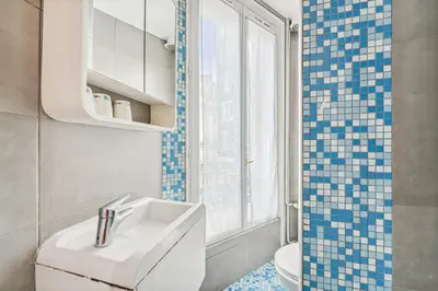 Salle de bains dans l'établissement Hotel Tolbiac
