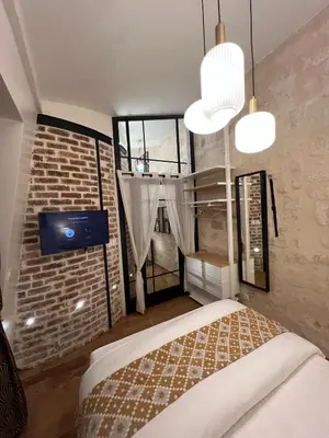 Un ou plusieurs lits dans un hébergement de l'établissement Appartement haut standing 3 pieces