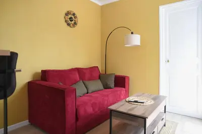 Coin salon dans l'établissement Apartment for 4 - near Square des Batignolles