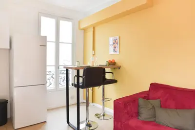 Coin salon dans l'établissement Apartment for 4 - near Square des Batignolles